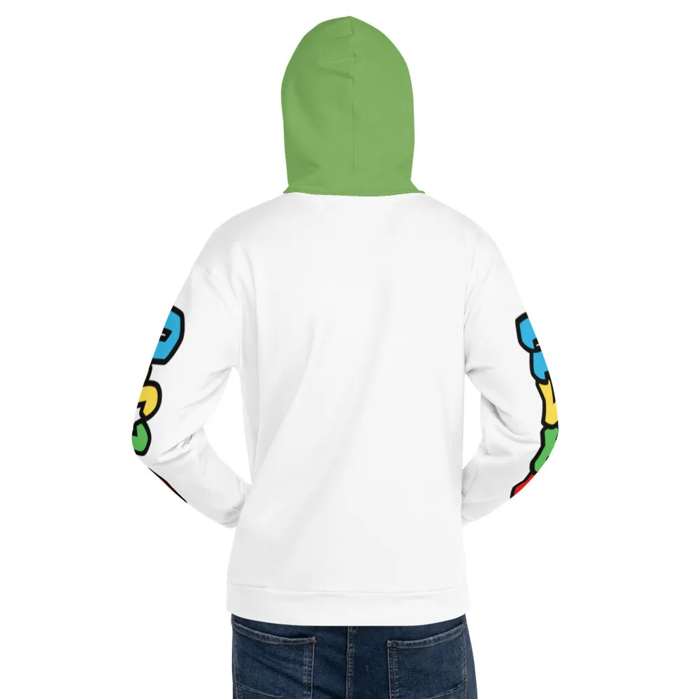 Super STFU Unisex Hoodie - White/Green