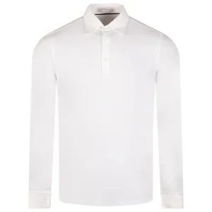 The Burton LS Knit Polo White - AW23