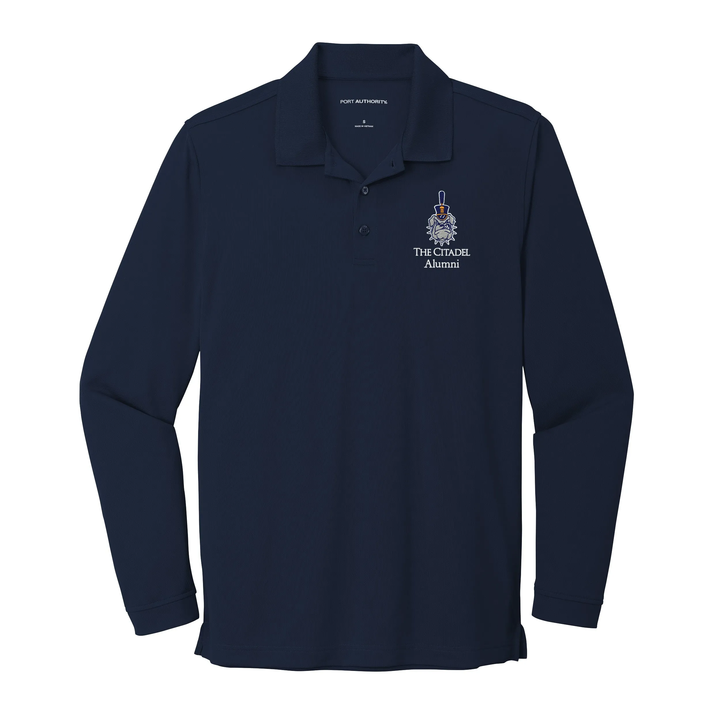 The Citadel, Spike Alumni, UV Micro-Mesh Long Sleeve Polo Shirt