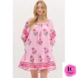 The Timeless Pink Floral Dress