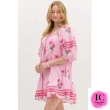 The Timeless Pink Floral Dress
