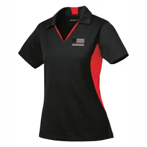 Thin Red Line Ladies Side Blocked Micropique Sport-Wick® Polo