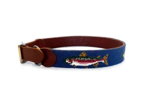 TROUT NEEDLEPOINT DOG COLLAR™