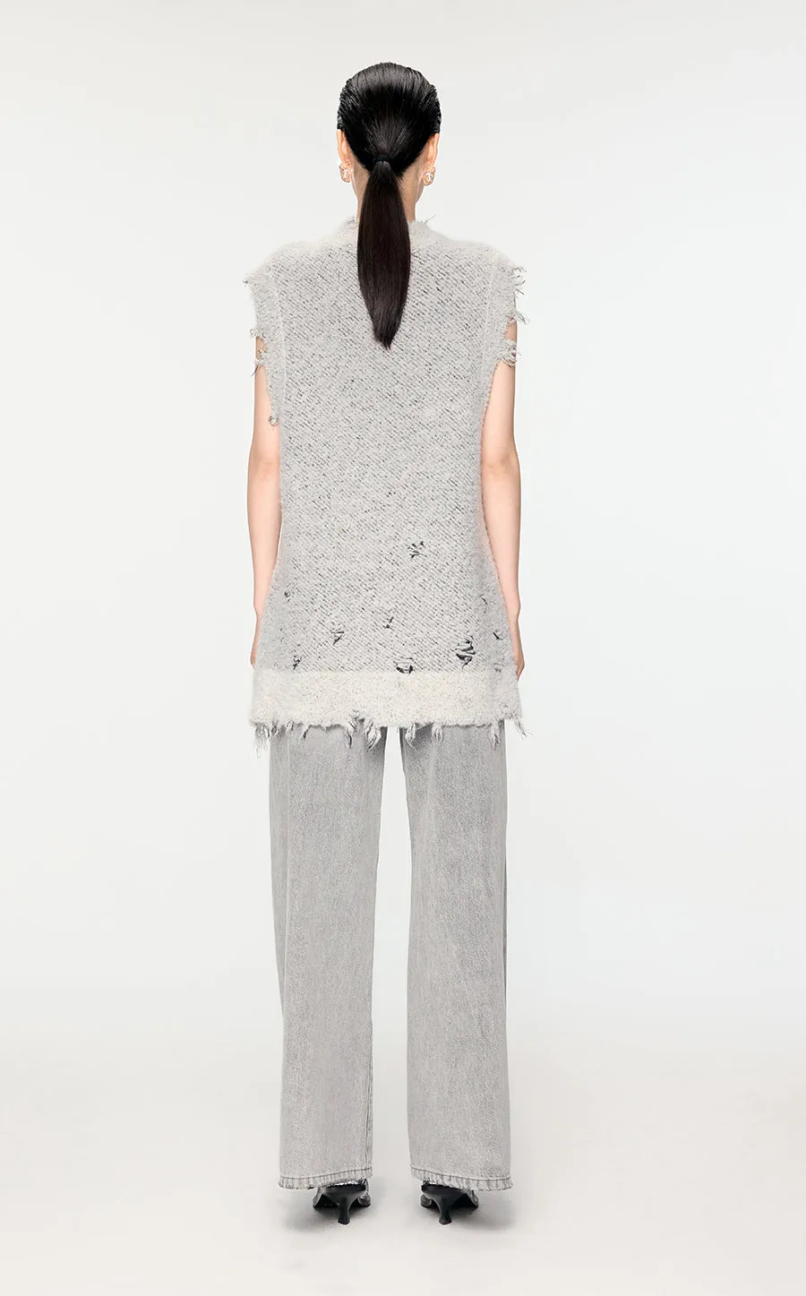 Vest / JNBY Distressed Knitted Vest