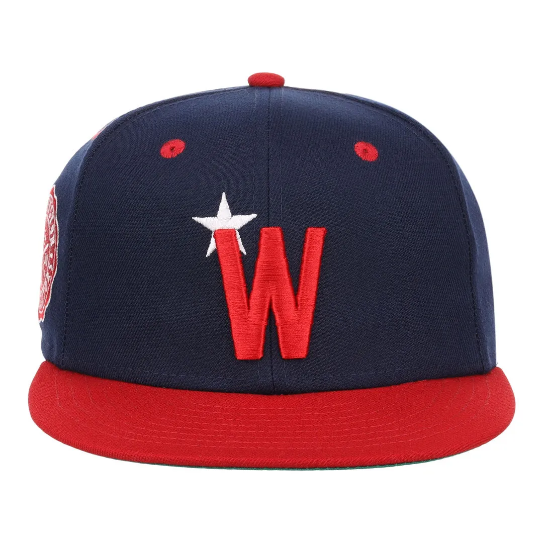 Washington Black Senators NLB Flip Fitted Ballcap