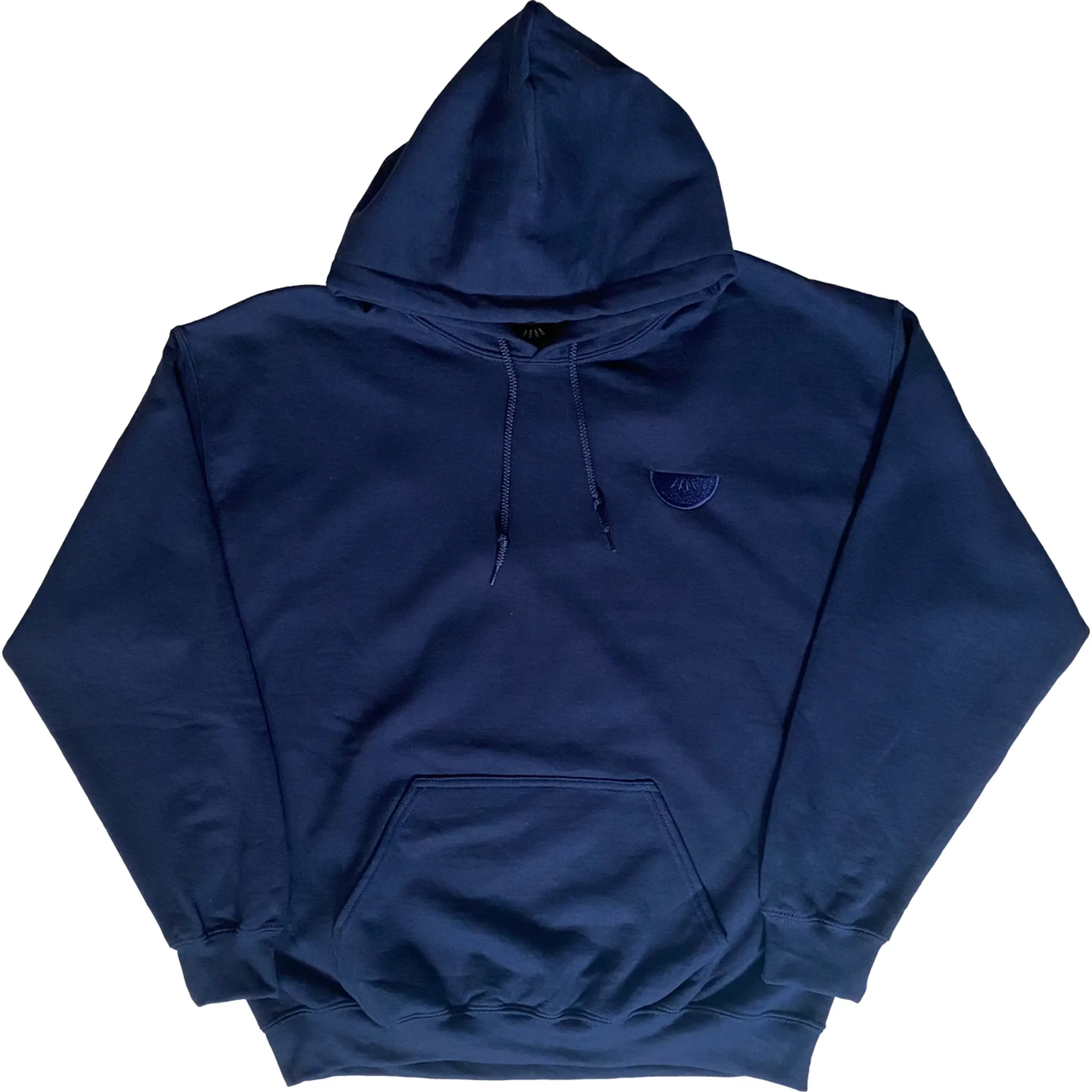 Watermelon Embroidered Big Logo Hoody - Navy w Navy