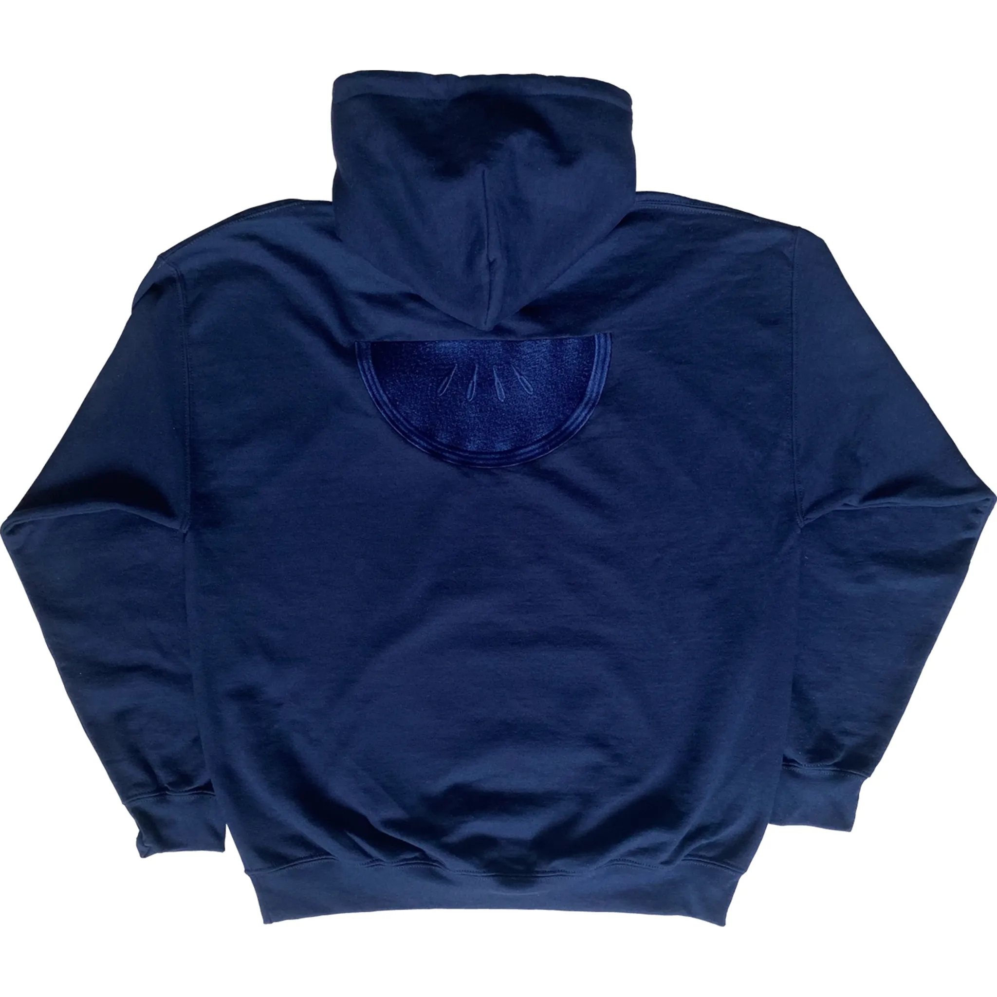 Watermelon Embroidered Big Logo Hoody - Navy w Navy