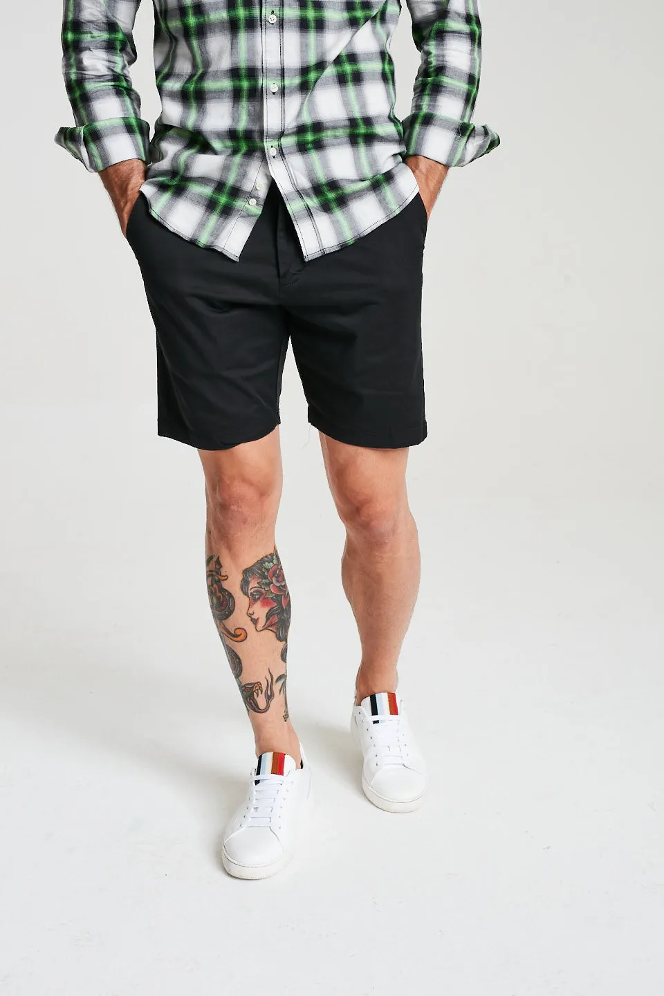 Western Plaid Shirt In Green