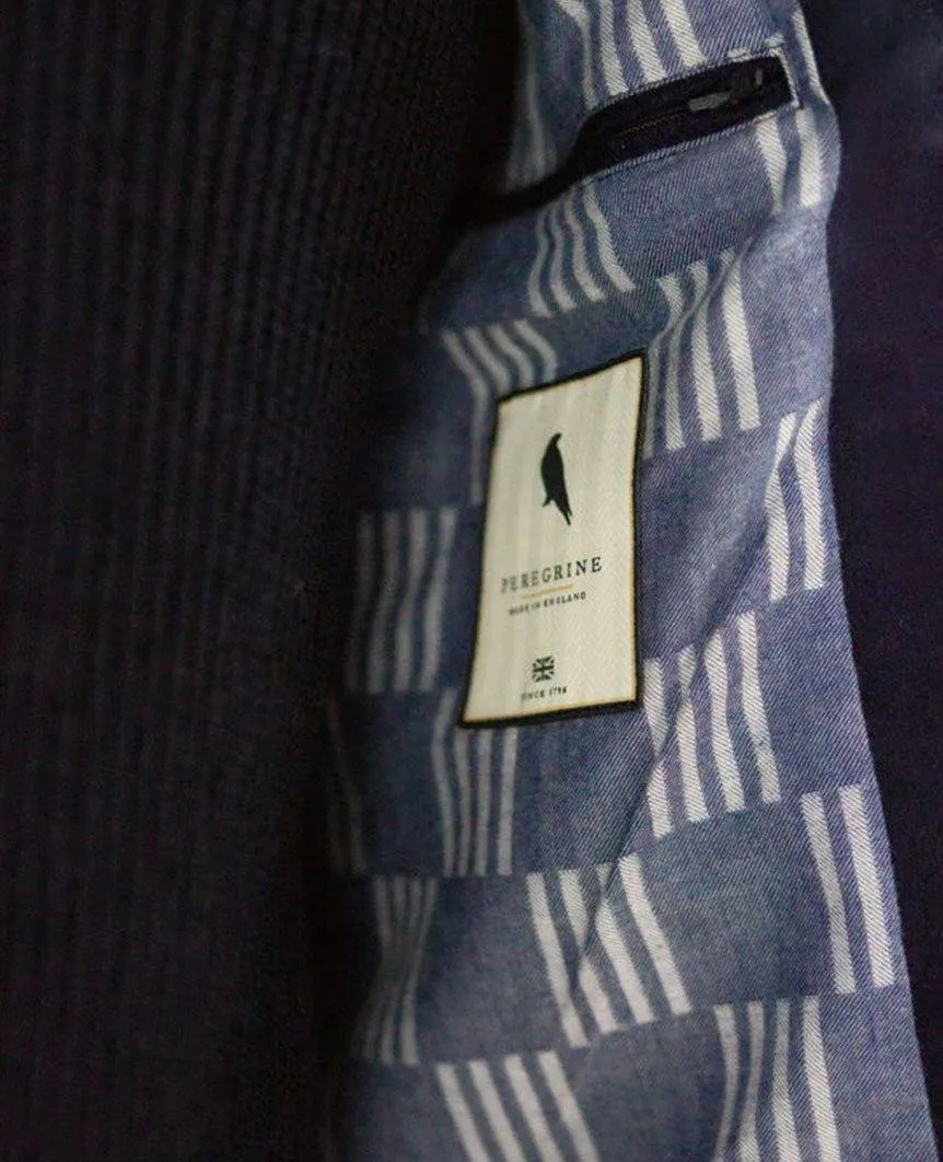 Wilson Wool Shawl Gilet Navy