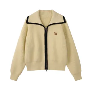 Women's Dopamine Double Zip Knitted Cardigan
