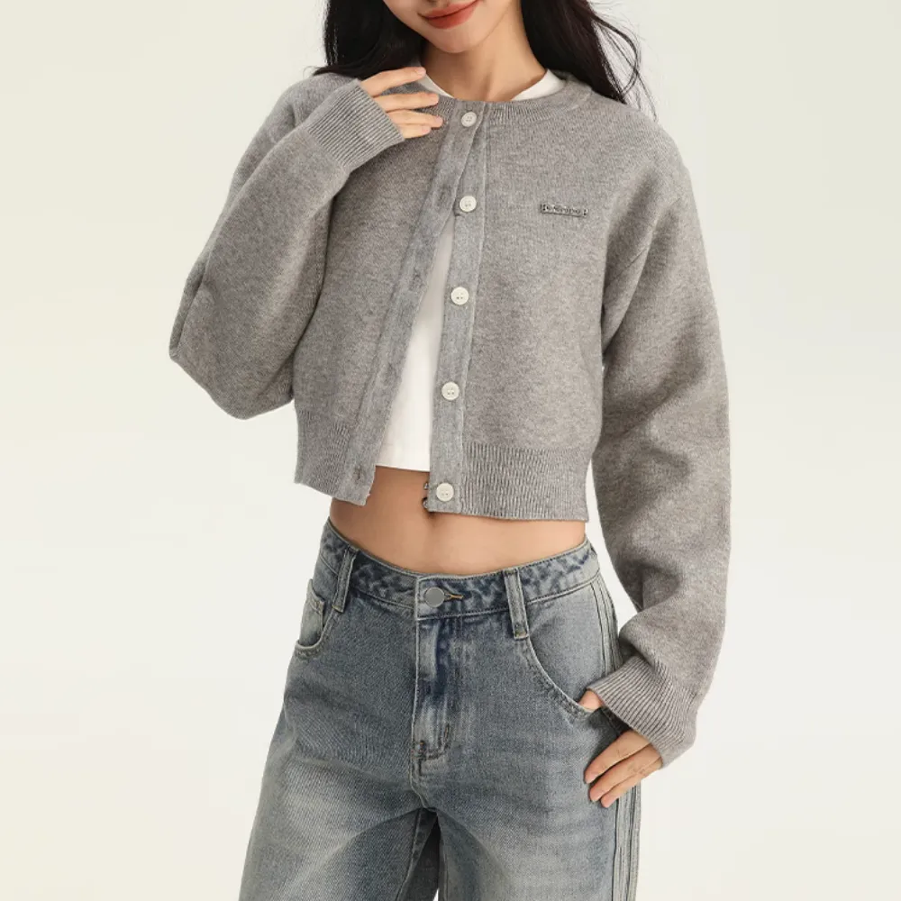 Women's  Preppy Versatile Knitted Cardigan